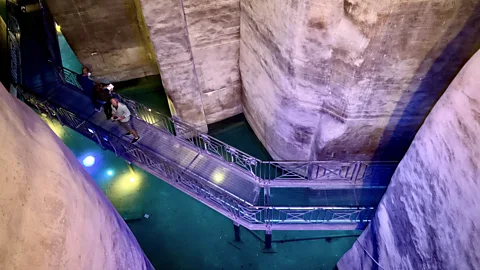 Elizabeth Warkentin The Palombaro Lungo is a manmade 16th-Century cistern that can hold up to five million litres of drinking water (Credit: Elizabeth Warkentin)