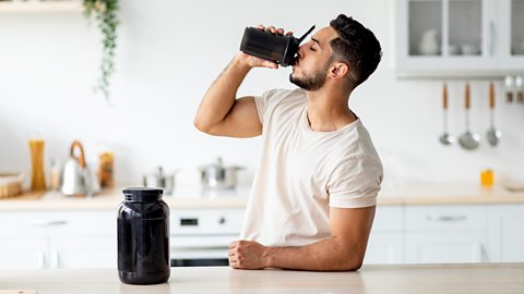 Person drinking water