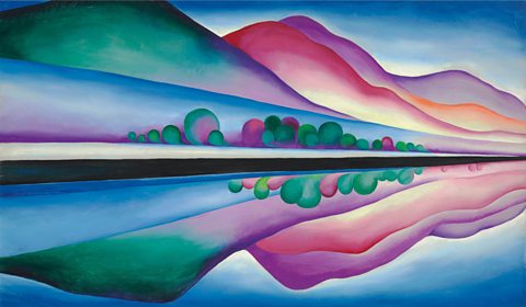 Lake George Reflection by Georgia O'Keeffe in 1922