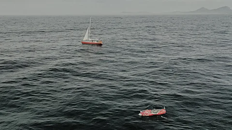 Alfonso d'Ors The Chilean Navy required a rescue boat accompany de la Rosa in case of emergency (Credit: Alfonso d'Ors)