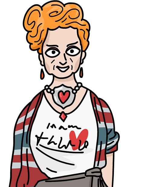 A cartoon Vivienne Westwood