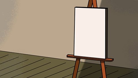 An artist easel