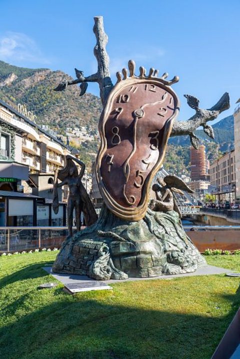 Public sculpture created by Salvador Dali on display in Andorra in Europe