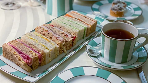 ADX Collections/Getty Images Traditionally, afternoon tea should start with savoury items and then move onto scones and pastries (Credit: ADX Collections/Getty Images)