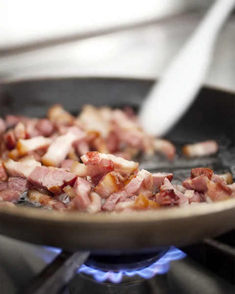 Lisa Romerein/Getty The lean part of the meat caramelises and becomes crunchy on the outside and tender on the inside (Credit: Lisa Romerein/Getty)
