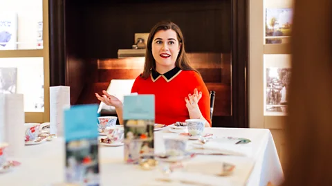 Jennifer Moyes Eileen Donaghey offers guided afternoon tea experiences where she teaches the history and etiquette of the British tradition (Credit: Jennifer Moyes)