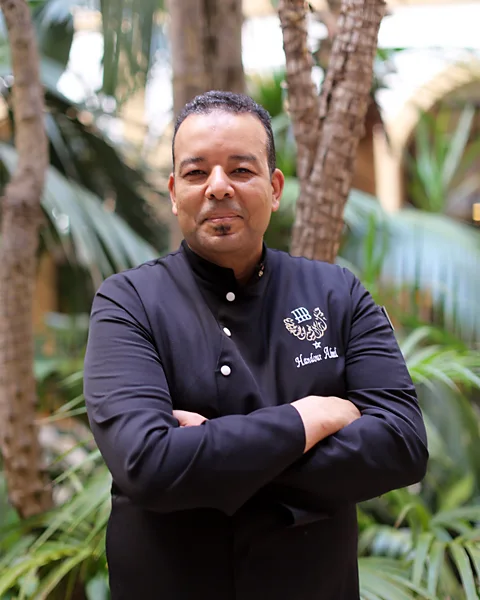 Yana Frigelis Ahmed Handour is the head chef at Heure Bleue in Essaouira, Morocco (Credit: Yana Frigelis)