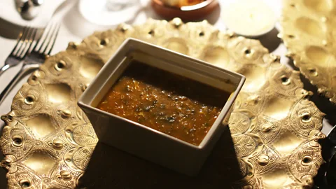 Yana Frigelis Heure Bleue's harira is filled with chickpeas, lentils and aromatic spices and herbs (Credit: Yana Frigelis)