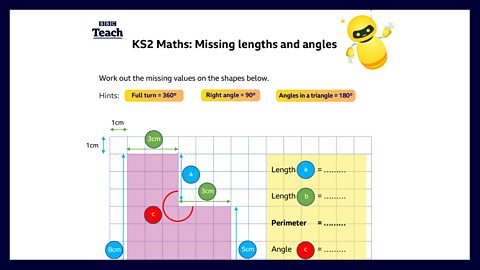 Activity sheet - missing lengths and angles