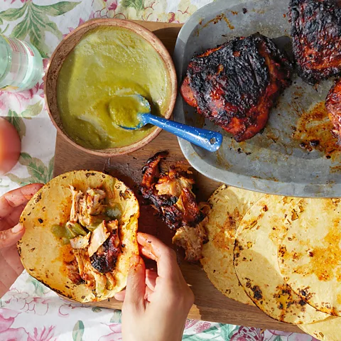 Quentin Bacon Bricia Lopez's Pollo in Guajillo (Credit: Quentin Bacon)