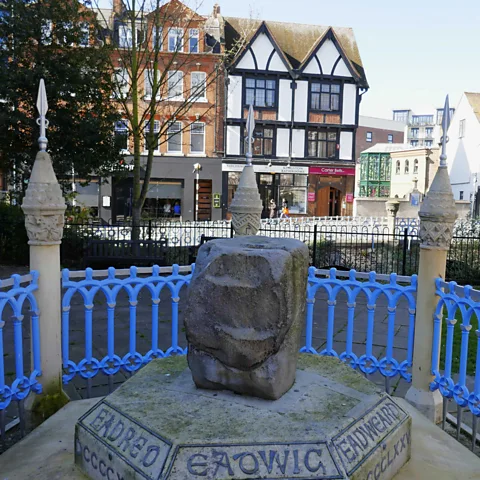 Amy McPherson Kingston's Coronation Stone is believed to have been used in the coronation of seven Anglo-Saxon kings (Credit: Amy McPherson)