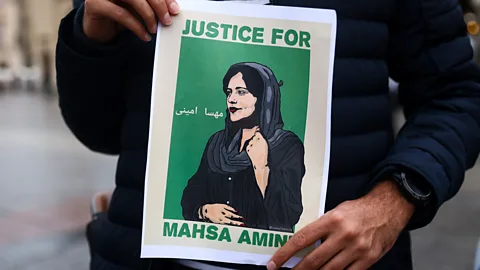 Beata Zawrzel/NurPhoto via Getty Images The Woman, Life, Freedom movement arose in September 2022 following the death in custody of the young Kurdish woman, Mahsa Amini (Credit: Beata Zawrzel/NurPhoto via Getty Images)