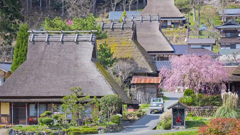 Kyoto Miyama Tourism Association Kayabuki no Sato, one of Miyama's 57 villages, has the highest concentrations of thatched roof houses in Japan (Credit: Kyoto Miyama Tourism Association)