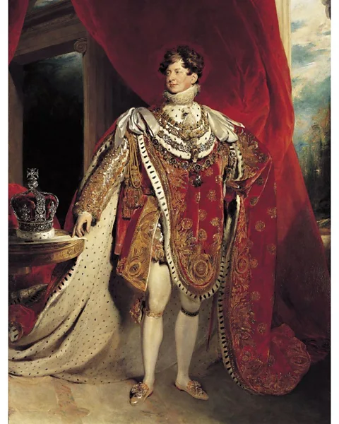 Alamy George lV, portrayed here in an 1821 portrait by Sir Thomas Lawrence, was an enthusiastic follower of fashion (Credit: Alamy)