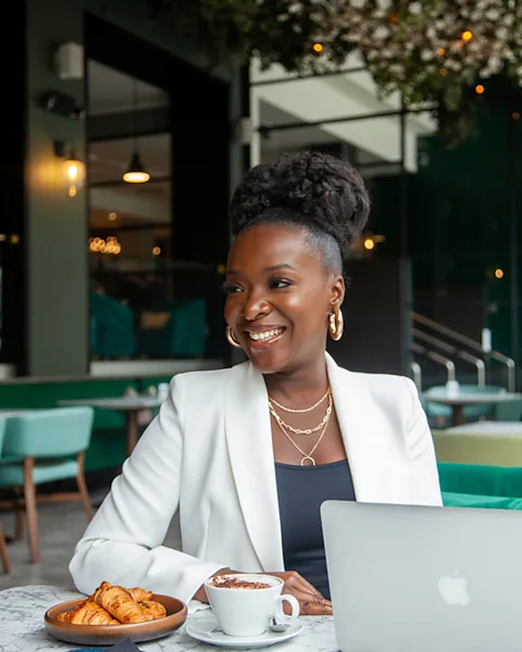 Courtesy of Tolu Frimpong Tolu Frimpong, 35, is hoping to make a £25,000 ($31,423) from her side-hustles this year, and shares her journey online (Credit: Courtesy of Tolu Frimpong)