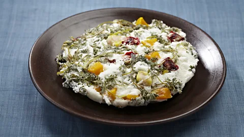 The Cultural Corps of Korean Buddhism Mugwort rice cake (Credit: The Cultural Corps of Korean Buddhism)