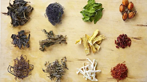 The Cultural Corps of Korean Buddhism Natural ingredients used Korean temple food (Credit: The Cultural Corps of Korean Buddhism)