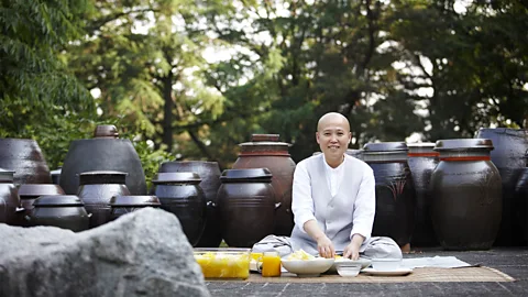 Wookwan Sunim WooKwan Sunim pioneers the Korean temple cuisine movement, which has roots in ancient history (Credit: Wookwan Sunim)