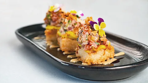 ChefsdeTahiti Crispy rice, avocado, red tuna and spicy mayo at Kozy (Credit: ChefsdeTahiti)