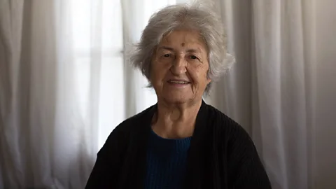 Laure Delacloche Malaki Chaddoud, an 82-year-old resident of Beirut, says she cannot afford a diesel generator subscription – let alone to invest in solar panels (Credit: Laure Delacloche)