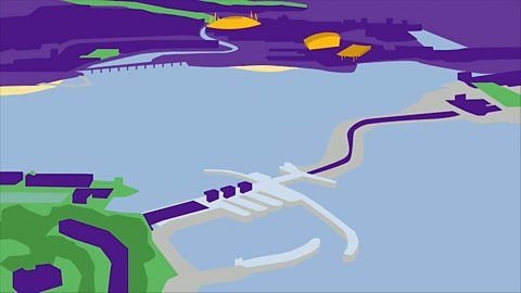 Illustration of Cardiff Bay.