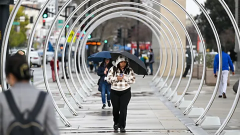 Getty Images In the 1600s, Robert Hooke speculated that one day "we may be able to see the mutations of the weather at some distance before they approach us" (Credit: Getty Images)