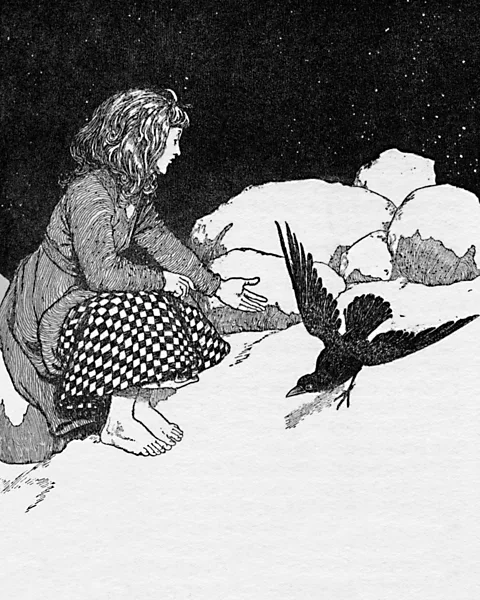 Getty Images The Snow Queen, portrayed by W Heath Robinson in the 1930 edition of Hans Christian Andersen’s Fairy Tales (Credit: Getty Images)