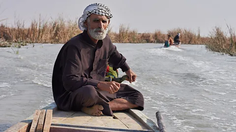 Simon Urwin Fisherman Razaq Abu Haida lives along the Al-Ahwar wetlands, one of the world's largest inland delta systems (Credit: Simon Urwin)