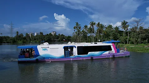 Kochi Metro Rail Ltd A series of electric ferries now connect Kochi with nearby islands (Credit: Kochi Metro Rail Ltd)
