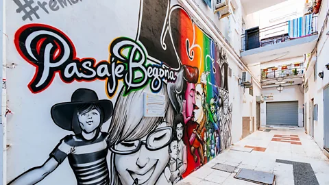 M Ramírez/Alamy Torremolinos' Pasaje Begoña was home to Spain's first gay-friendly bar (Credit: M Ramírez/Alamy)
