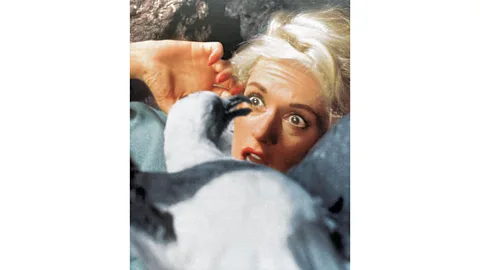 Alamy Spielberg took inspiration from Hitchcock, a master of creating anticipation in films like The Birds (Credit: Alamy)