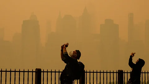 Getty Images The intense wildfires in Canada in June 2023 caused huge air pollution in New York, Washington DC and Philadelphia (Credit: Getty Images)