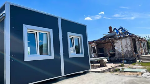 HOMers HOMers’ standard 24 sq m modular dwelling is easily transportable – the homes have been put to good use in Ukraine (Credit: HOMers)