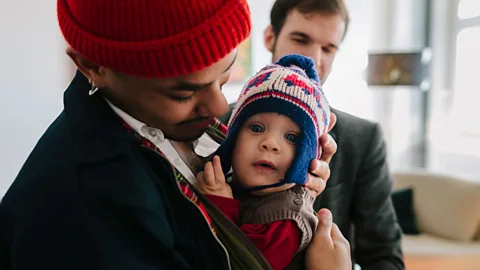 Getty Images Plenty of couples who feel strain on their relationships after a baby mend their differences (Credit: Getty Images)