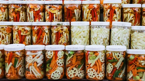 Alamy In many Asian cultures, pickled vegetables form an important part of the traditional diet. But they also have a possible link to gastric cancer (Credit: Alamy)