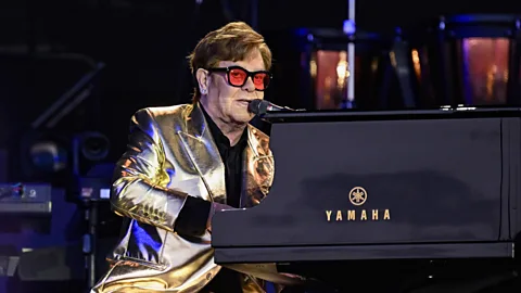 Getty Images Sir Elton John's voice is deeper than it was in his heyday of the 1970s and 80s (Credit: Getty Images)