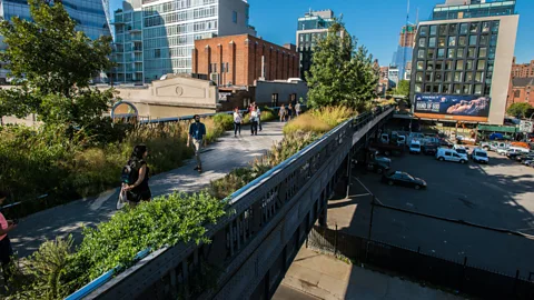 US Dep Agriculture USDA The New York highline is one of several urban canopies around the US which have been found to provide cooling on hot days (Credit: US Dep Agriculture USDA)