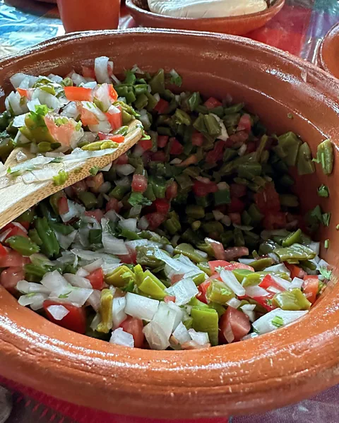 The Hungry Texan: Cactus Salsa