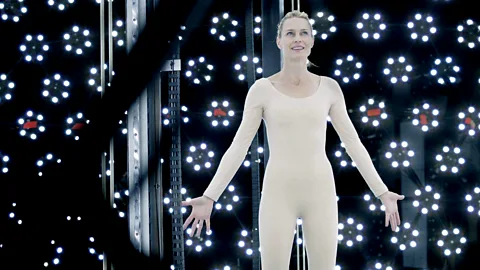 Alamy Still of Robin Wright in the film The Congress in being scanned for her AI image