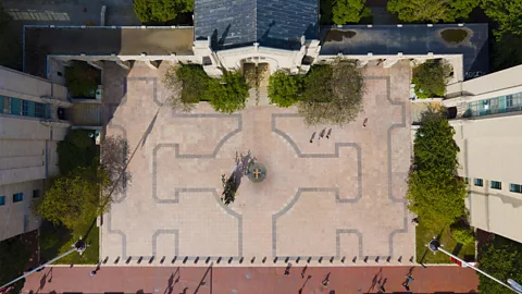 Wangkun Jia/Alamy Marsh Plaza is the centrepiece of the BU campus (Credit: Wangkun Jia/Alamy)