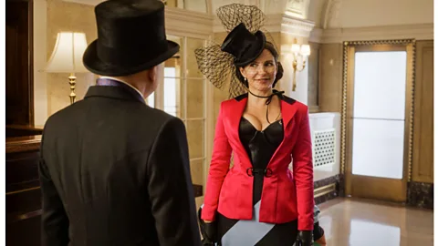 Charlotte's character (Kristin Davis) is evolving from prim to powerful – as reflected in her recent equestrian dominatrix look (Credit: Alamy)