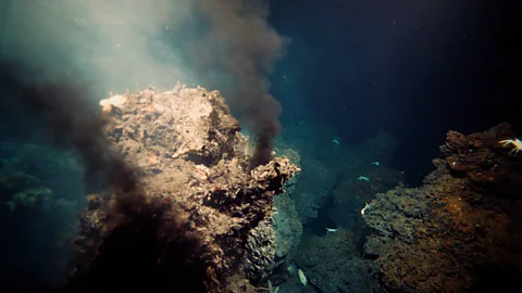 Getty Images Submarine volcanic vents, research suggests, may have been a more likely enviornment for life to develop (Credit: Getty Images)