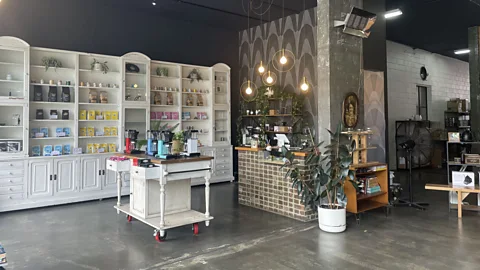 Jane Ormond Aunty Peg's is part vintage-chic coffee boutique, part industrial roastery and part coffee bar (Credit: Jane Ormond)