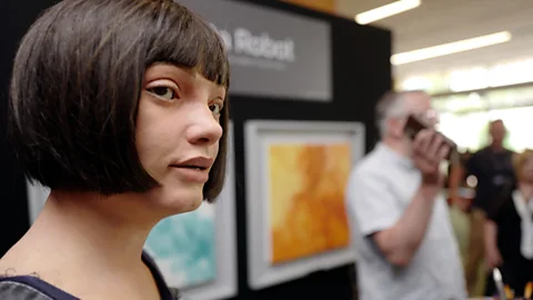 Getty Images Ai-Da has been described as the "world's first ultra-realistic humanoid robot artist" (Credit: Getty Images)