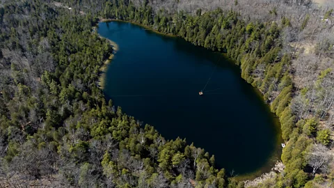 Getty Images Crawford Lake in Canada has been recommended as the location that could officially mark the start of the Anthropocene (Credit: Getty Images)