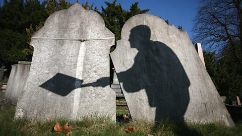 Getty Images In traditional burials, graves are lined with concrete, a carbon-intensive material, and bodies are embalmed in toxic fluids which can leach into the soil (Credit: Getty Images)