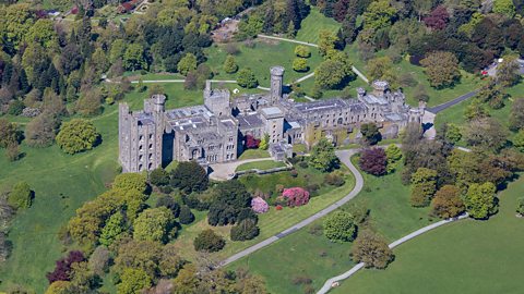 A photograph of Penrhyn castle