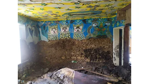 Polina Raiko Charity Fund The house-museum of acclaimed folk artist Polina Rayko has been badly damaged (Credit: Polina Raiko Charity Fund)