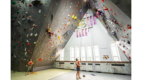 Charles Dion Vertige Escalade climbing centre in Quebec was originally a 1940s church (Credit: Charles Dion)