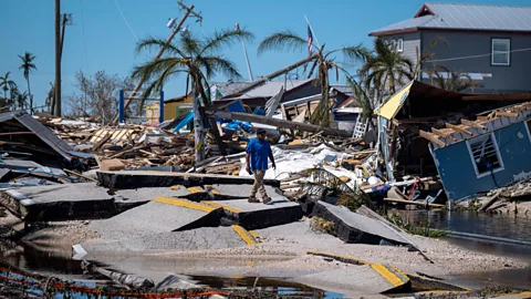 Getty Images Hurricane Ian, which tore across Florida in October 2022, was one of the most powerful storms to ever hit the US (Credit: Getty Images)